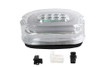V-Twin #78473C - Chrome Lens Tail Lamp with LED Turn Signals