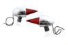 V-Twin - Torpedo Bullet Lamp Set Chrome with Brackets