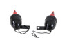 V-Twin - Torpedo Bullet Lamp Set Black with Brackets