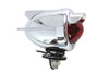 V-Twin #70438A - Bomber Marker Lamp Red 3 Fin Design