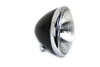 V-Twin - 6-1/2 inch Spring Fork H-4/LED Headlamp Unit Black