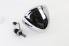 V-Twin - 6-1/2 inch Spring Fork H-4/LED Headlamp Unit Chrome