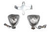 Wyatt Gatling - Dual Triangle Headlamp Kit Chrome