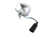 V-Twin #83097 - 12 Volt Chopper Rectangular Headlamp Chrome