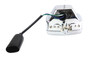 V-Twin #83097 - 12 Volt Chopper Rectangular Headlamp Chrome