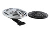 V-Twin - 12 Volt Spring Horn with Black Face