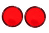V-Twin #78953R - Bullistic Turn Signal Lenses Red
