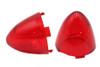 V-Twin #78953R - Bullistic Turn Signal Lenses Red