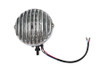V-Twin - 4-1/2 inch Pirate Headlamp Black with Aluminum Grill