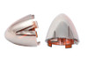 V-Twin #78953AC - Bullistic Turn Signal Lenses Amber