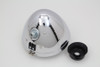 V-Twin - 6-1/2 inch Spring Fork Headlamp Chrome