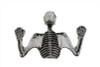 Wyatt Gatling #O91-6305-7 - 7 inch Headlamp Visor Ornament Skull Type Chrome