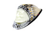 V-Twin #78658G - Indian Face Front Fender Lamp Gold and Chrome