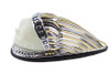 V-Twin #78659G - Skull Head Front Fender Lamp Gold and Chrome