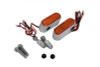 Wyatt Gatling #12-6037D - Chrome Marker Lamp Set with Amber Lens