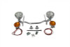 V-Twin - Chrome Spotlamp Kit with Turn Signals