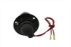 Wyatt Gatling #20-5513 - Black 1 inch Round Tail Lamp