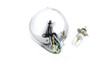 V-Twin - 5-3/4 inch Bates Style 6 Volt LED Headlamp Chrome