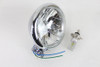 V-Twin - 5-3/4 inch Bates Style 6 Volt LED Headlamp Chrome