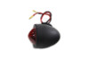 Wyatt Gatling #20-6505AB - Black Bullet Red Marker Lamp Dual Filament