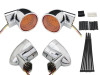 Wyatt Gatling #161840 - Chrome Revox Bullet LED Turn Signal Lamp Kit