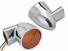 Wyatt Gatling #161846 - Chrome Revox Bullet LED Front Turn Signal Set