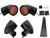Wyatt Gatling #161841 - Black Revox Bullet LED Turn Signal Lamp Kit