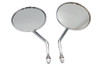 Wyatt Gatling #77961B4 - Air Flow Mirror Set with Steel Stems Chrome