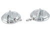 Wyatt Gatling #77961B4 - Air Flow Mirror Set with Steel Stems Chrome
