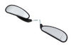 V-Twin - Billet Style Teardrop Mirror Set Black