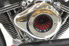 V-Twin #78931 - Mini Teardrop Air Cleaner Kit Chrome
