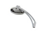 Wyatt Gatling #76260B3 - Chrome Oval Mirror with Billet Slotted Stem