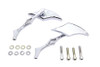 Wyatt Gatling #76254 L+R - Chrome Diamond Mirror Set with Billet Diamond Stems