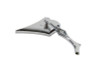 Wyatt Gatling #76307B3 - Chrome Spike Oval Mirror with Billet Twisted Stem