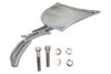Wyatt Gatling #76308NB3 - Chrome Spike Oval Mirror with Billet Skull Stem