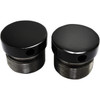 LA Choppers #LA-7504-39B - Flush-Mount Fork Cap - 39 mm - Gloss Black Powder Coat