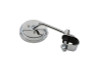 Wyatt Gatling #72271D - Chrome 3 inch Round Mini Mirror with Clamp On Stem