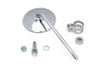 Wyatt Gatling - Replica Round Mirror with Round Stem Chrome