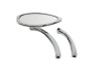 Wyatt Gatling #76022 - Oval Mirror Smooth with Billet Stem Chrome