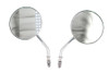 Wyatt Gatling - 4-1/2 inch Round Mirror Set with Round Stock Stems Chrome