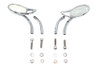 Wyatt Gatling #76089 - Teardrop Mirror Set with Solid Billet Stems Chrome