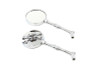 Wyatt Gatling #60-6228 - Round Skull Mirror Set with Bone Stems
