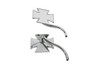 Wyatt Gatling #60-6009D - Maltese Mirror Set with Round Curved Stems