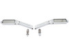 Wyatt Gatling #60-6201 - Rectangle Ball Milled Mirror Set with Billet Stems