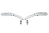 Wyatt Gatling #60-6201 - Rectangle Ball Milled Mirror Set with Billet Stems