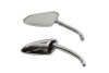 Wyatt Gatling #KA-512 - Racer Mirror Set with Round Stems Chrome