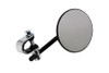 Wyatt Gatling #60-0077B - 4 inch Round Mirror with Clamp Black Steel