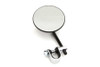 Wyatt Gatling #60-0077B - 4 inch Round Mirror with Clamp Black Steel