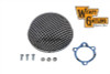Wyatt Gatling #13142 - Wyatt Gatling Chrome Round Mesh Air Cleaner