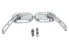 Wyatt Gatling #60-6232 - Oblong Mirror Set Chrome Billet